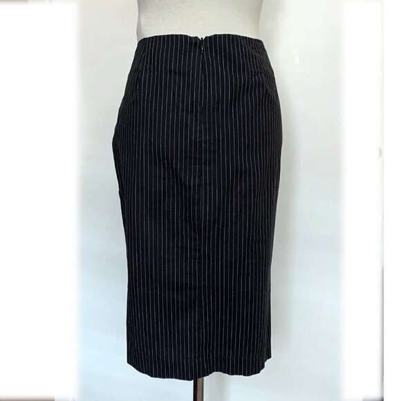 ❤️ 3B Made In America Pinstripe Skirt - Picture 4 of 6